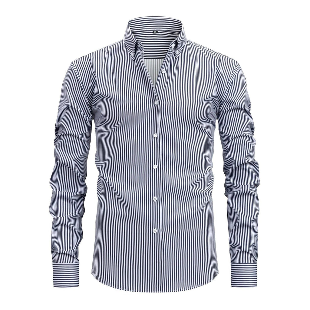 Camicia da Uomo a Righe Ufficio Curata — foto 5