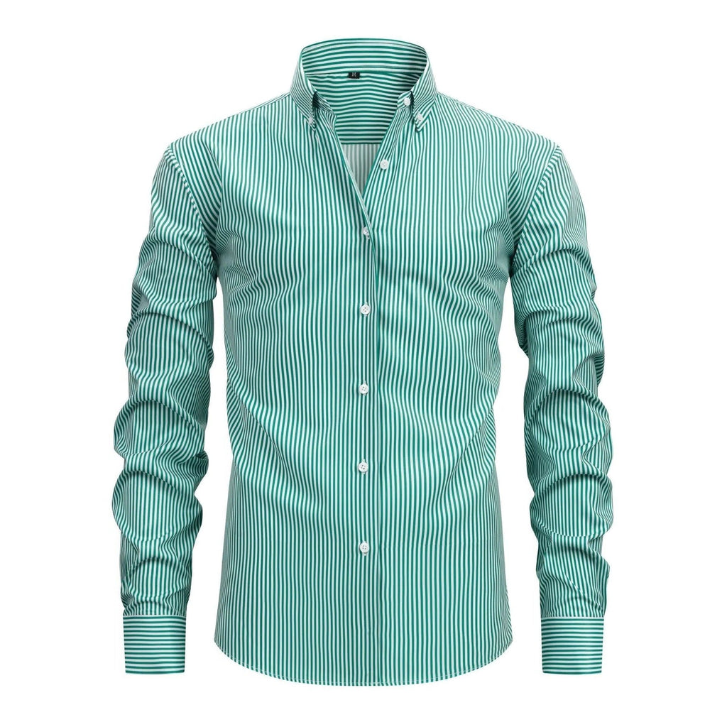 Camicia da Uomo a Righe Ufficio Curata — foto 7