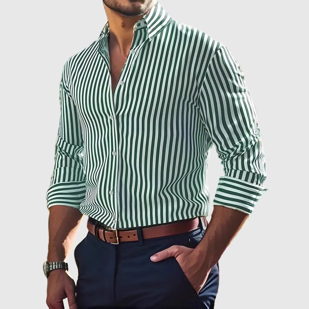 Camicia a Righe da Uomo Dal Lavoro al Weekend