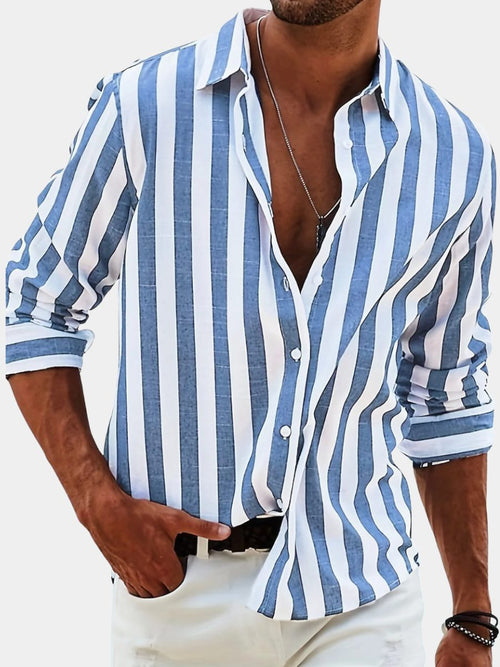 Camicia a Righe da Uomo per Ogni Giorno