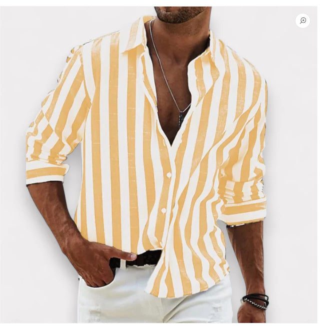 Camicia a Righe da Uomo per Ogni Giorno — foto 8