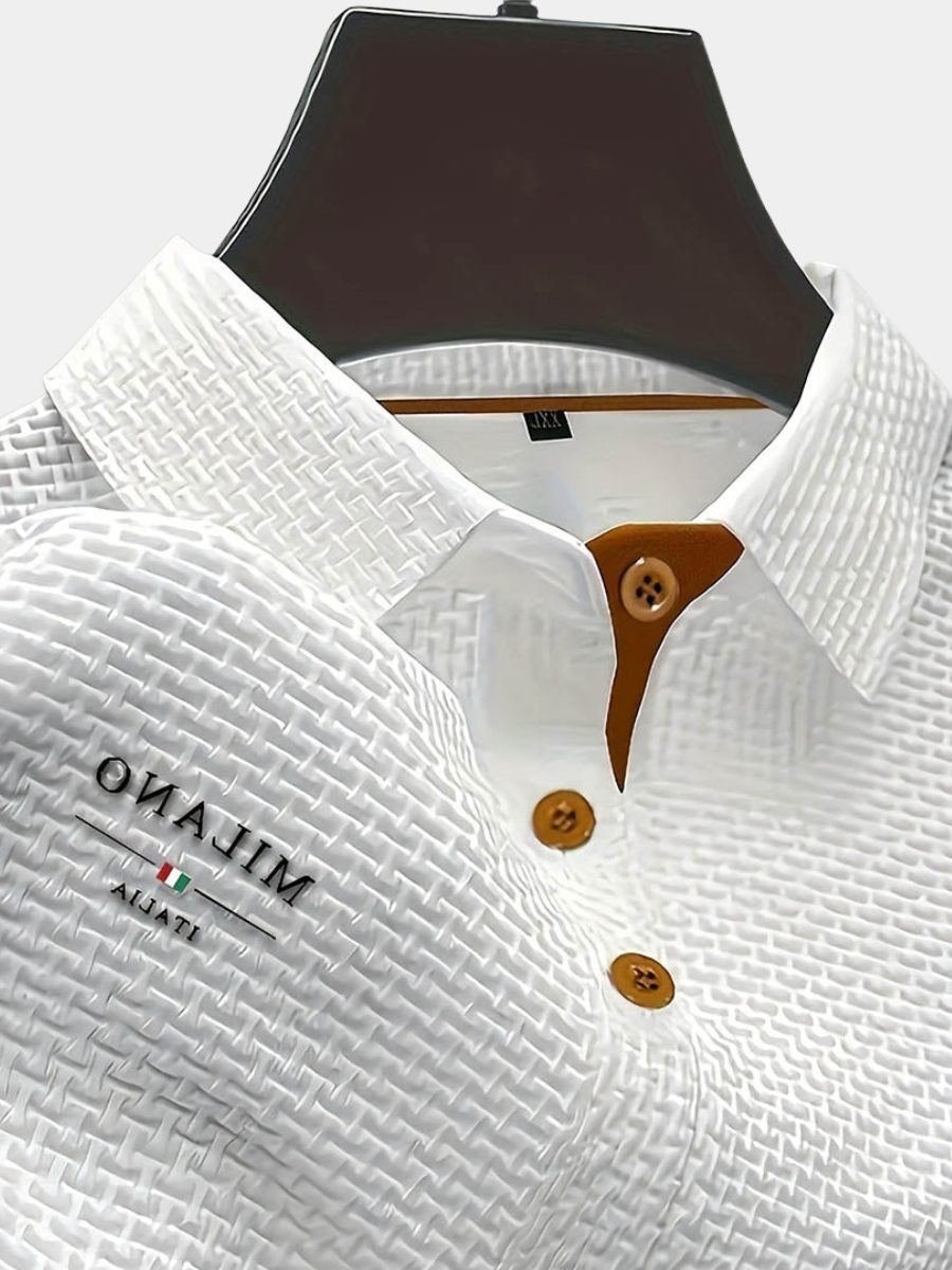 Polo da Uomo Testurizzata dal Look Curato