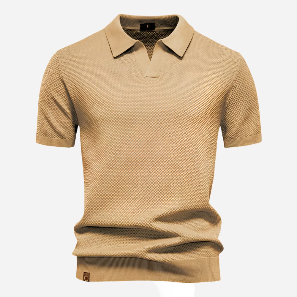 Polo a Maglia da Uomo Effetto Testurizzato — foto 10