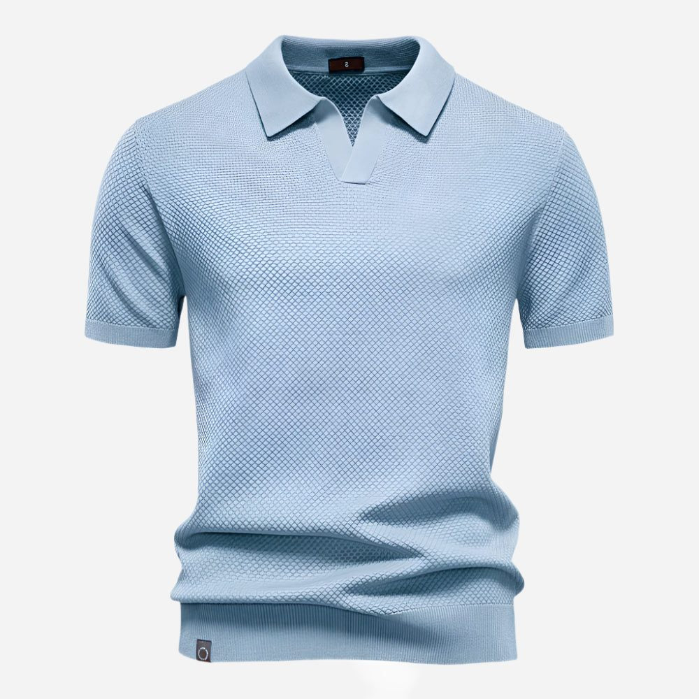Polo a Maglia da Uomo Effetto Testurizzato — foto 6