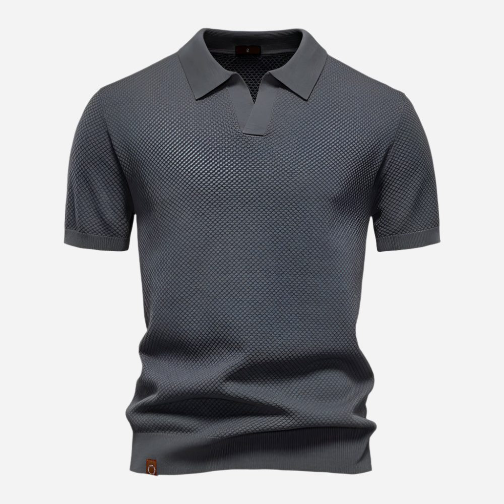 Polo a Maglia da Uomo Effetto Testurizzato — foto 7