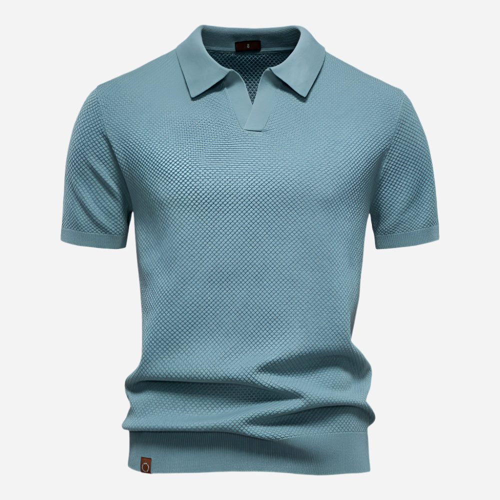 Polo a Maglia da Uomo Effetto Testurizzato — foto 8