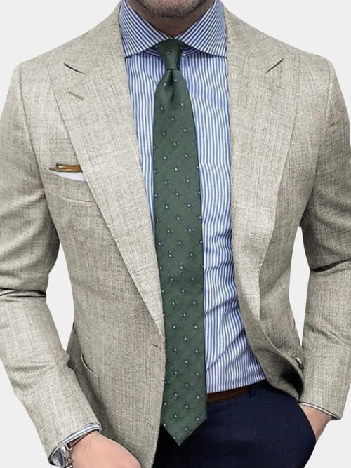 Blazer Testurizzato da Uomo con Revers a Lancia