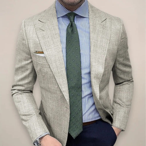 Blazer Testurizzato da Uomo con Revers a Lancia — foto 2
