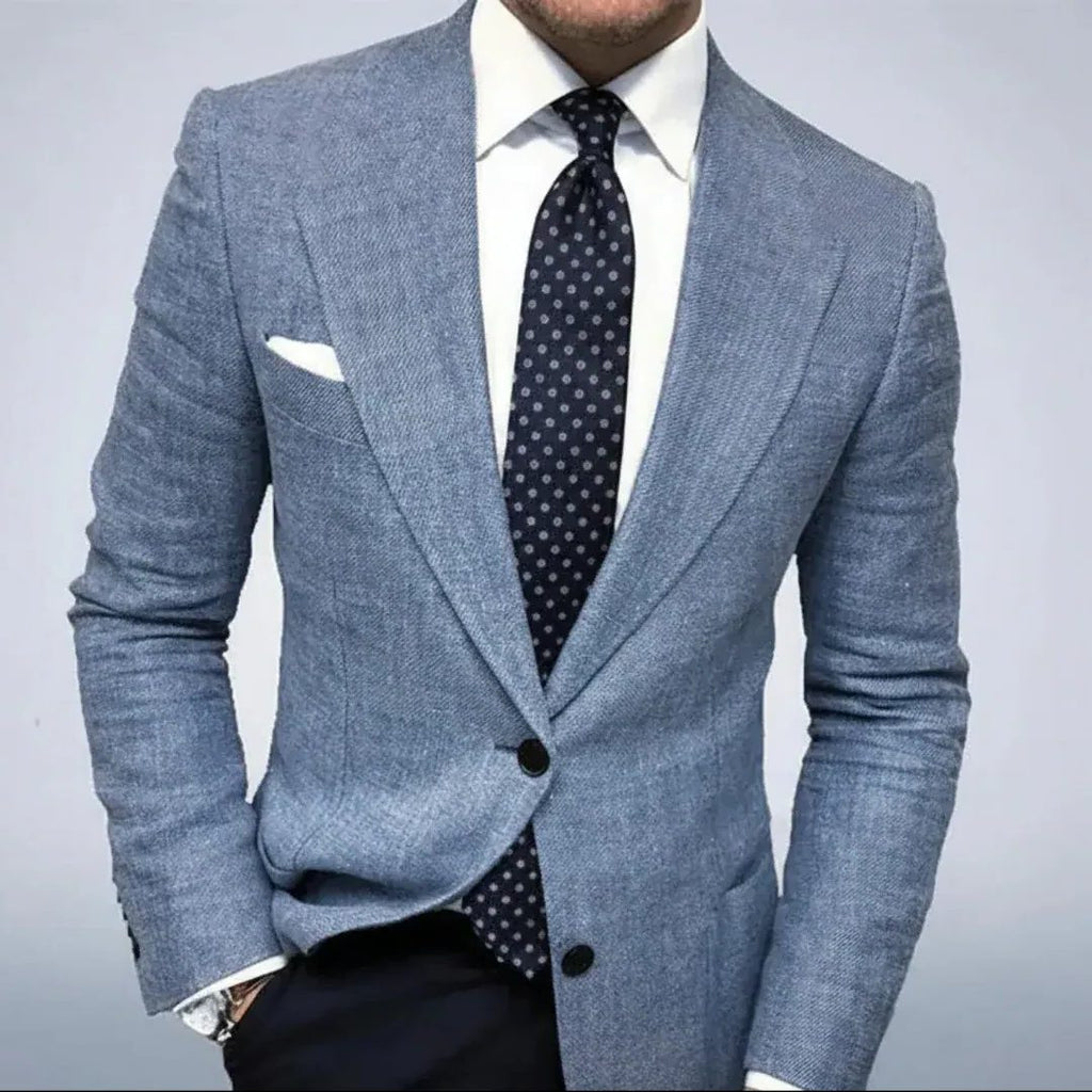 Blazer Testurizzato da Uomo con Revers a Lancia — foto 8