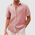 Camicia Manica Corta da Uomo Vestibilità Ampia