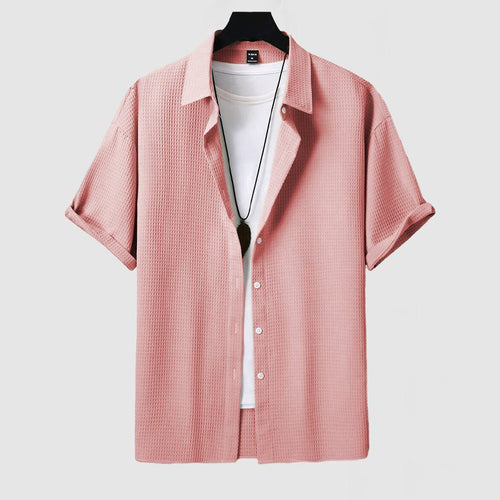 Camicia Manica Corta da Uomo Vestibilità Ampia — foto 2
