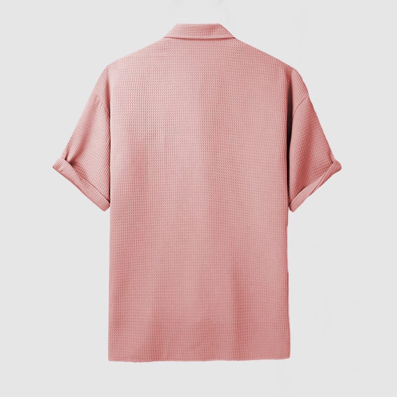 Camicia Manica Corta da Uomo Vestibilità Ampia — foto 4