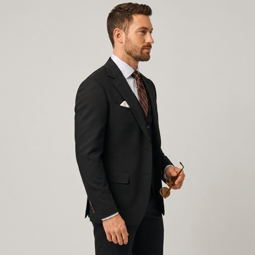 Completo Blazer Doppiopetto da Uomo in Tre Pezzi — foto 12