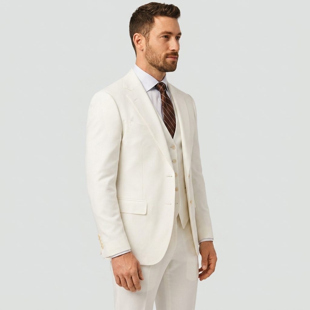 Completo Blazer Doppiopetto da Uomo in Tre Pezzi — foto 18