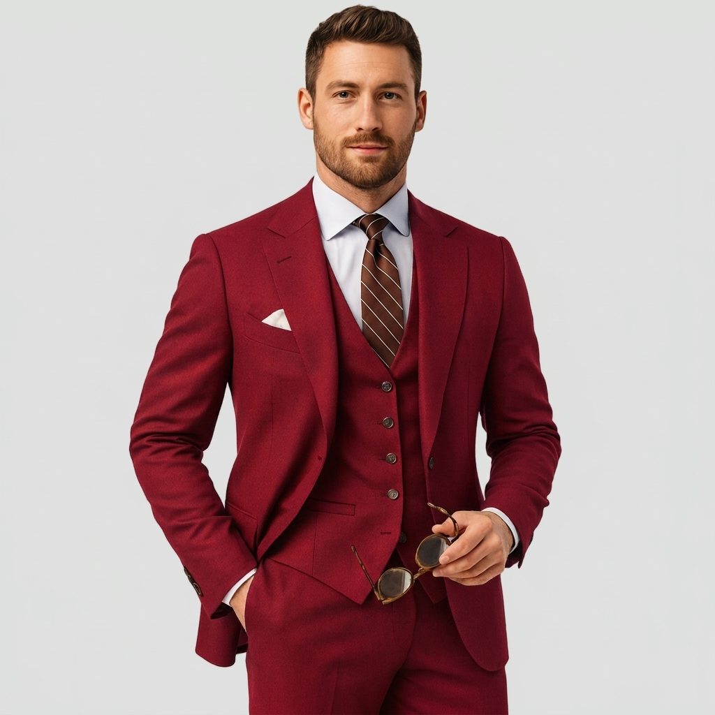 Completo Blazer Doppiopetto da Uomo in Tre Pezzi — foto 19