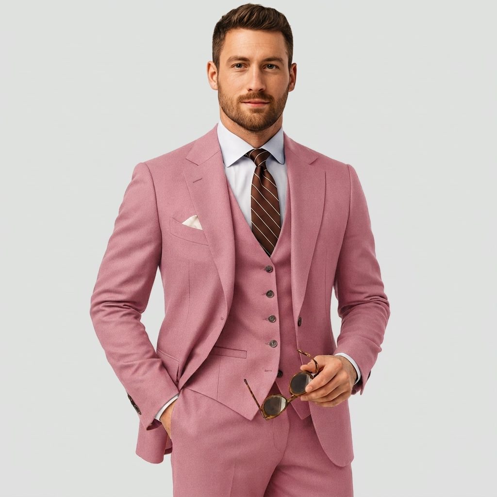 Completo Blazer Doppiopetto da Uomo in Tre Pezzi — foto 21