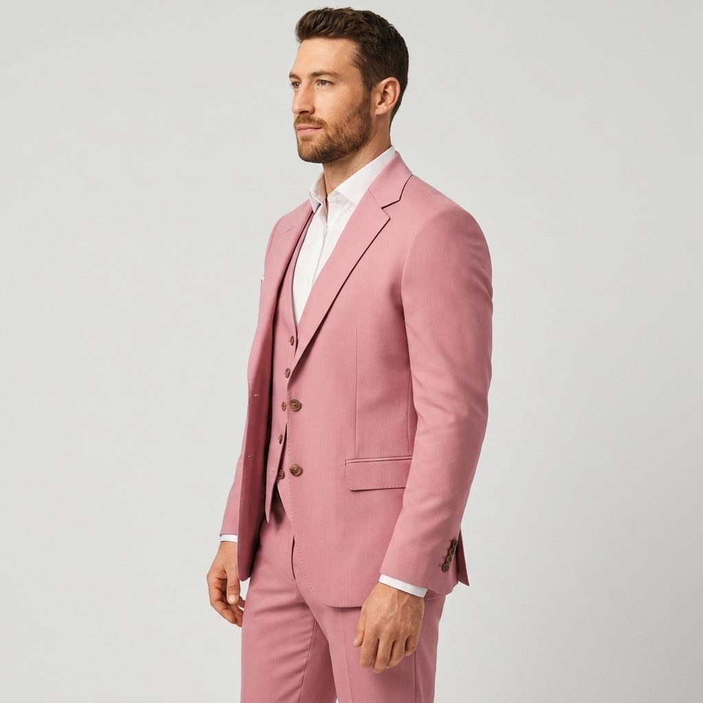 Completo Blazer Doppiopetto da Uomo in Tre Pezzi — foto 23