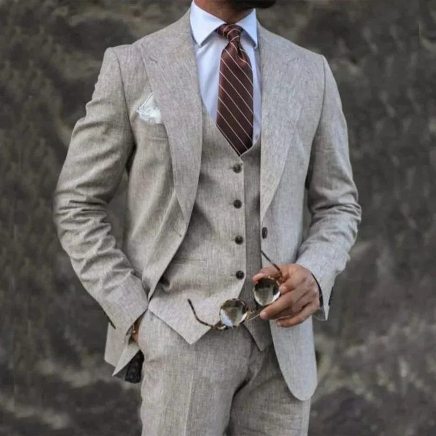 Completo Blazer Doppiopetto da Uomo in Tre Pezzi — foto 4