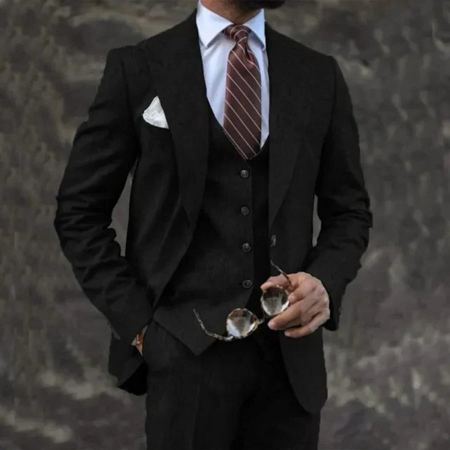 Completo Blazer Doppiopetto da Uomo in Tre Pezzi — foto 5