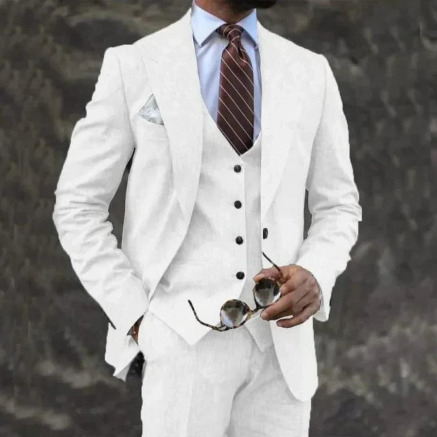 Completo Blazer Doppiopetto da Uomo in Tre Pezzi — foto 9
