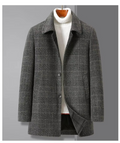 Trench in Lana da Uomo con Fodera Staccabile