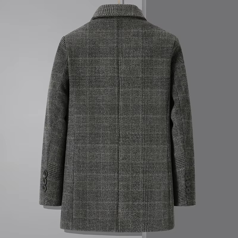 Trench in Lana da Uomo con Fodera Staccabile — foto 4