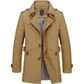 Trench Monopetto da Uomo Classico per Ufficio