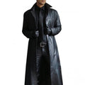 Trench da Uomo in Eco Pelle Lungo Foderato