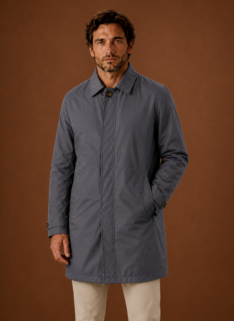 Trench da Uomo Leggero Idrorepellente Classico — foto 10