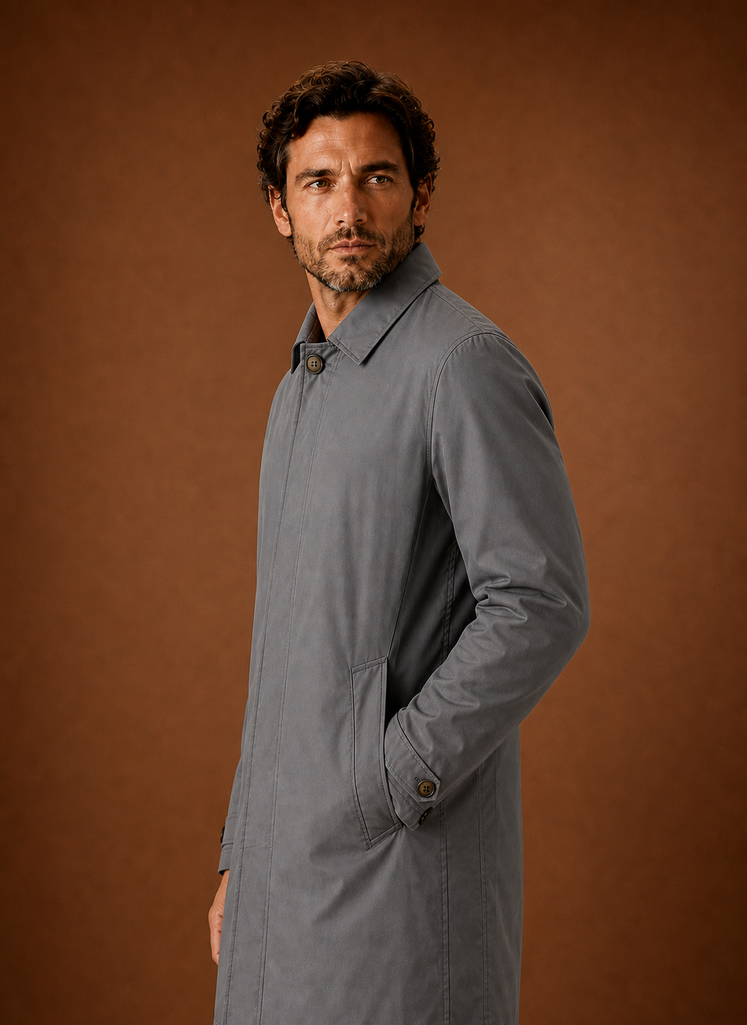 Trench da Uomo Leggero Idrorepellente Classico — foto 11
