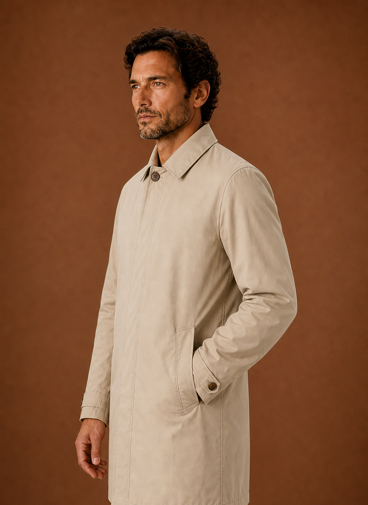 Trench da Uomo Leggero Idrorepellente Classico — foto 8