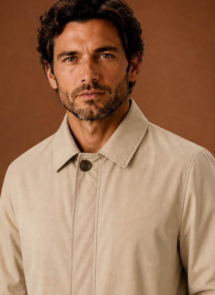 Trench da Uomo Leggero Idrorepellente Classico — foto 9