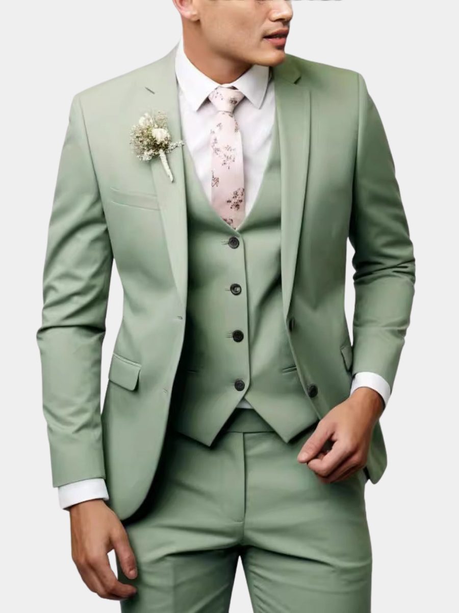 Completo Blazer Monopetto da Uomo in Due Pezzi