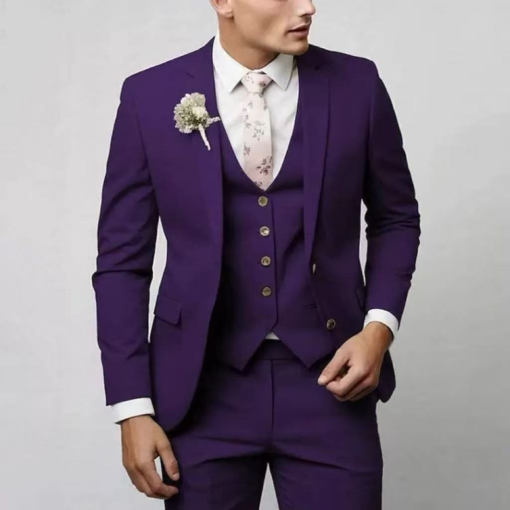 Completo Blazer Monopetto da Uomo in Due Pezzi — foto 13