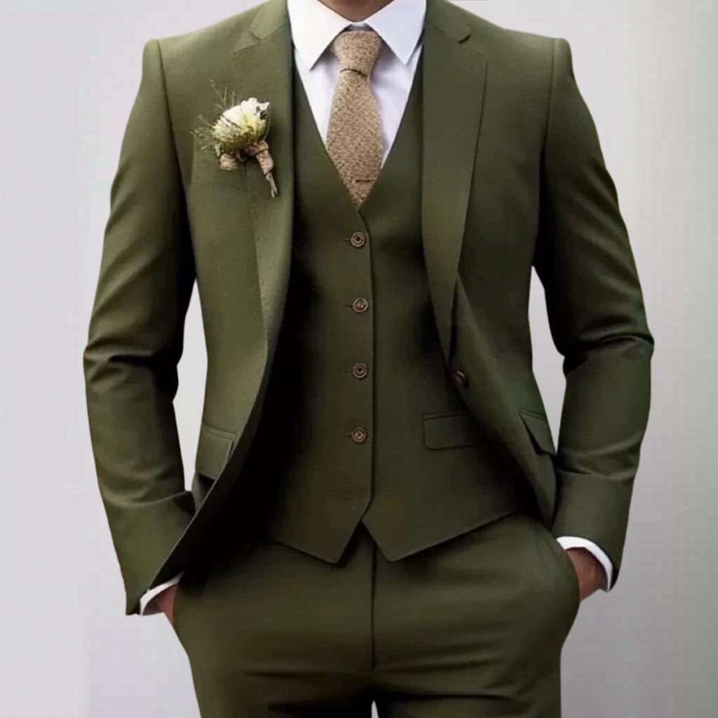 Completo Blazer Monopetto da Uomo in Due Pezzi — foto 14