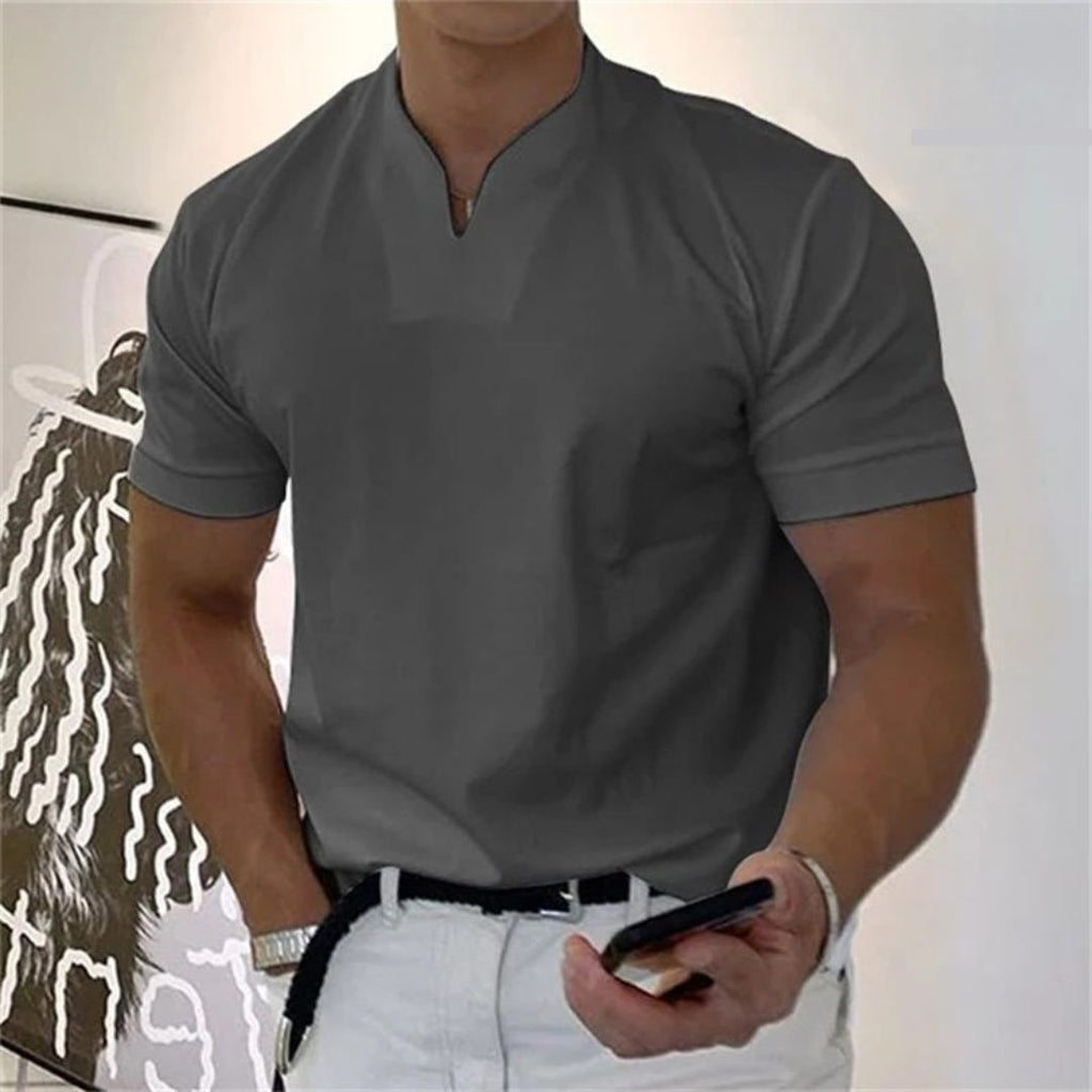 T-Shirt Slim da Uomo Scollo a V — foto 5