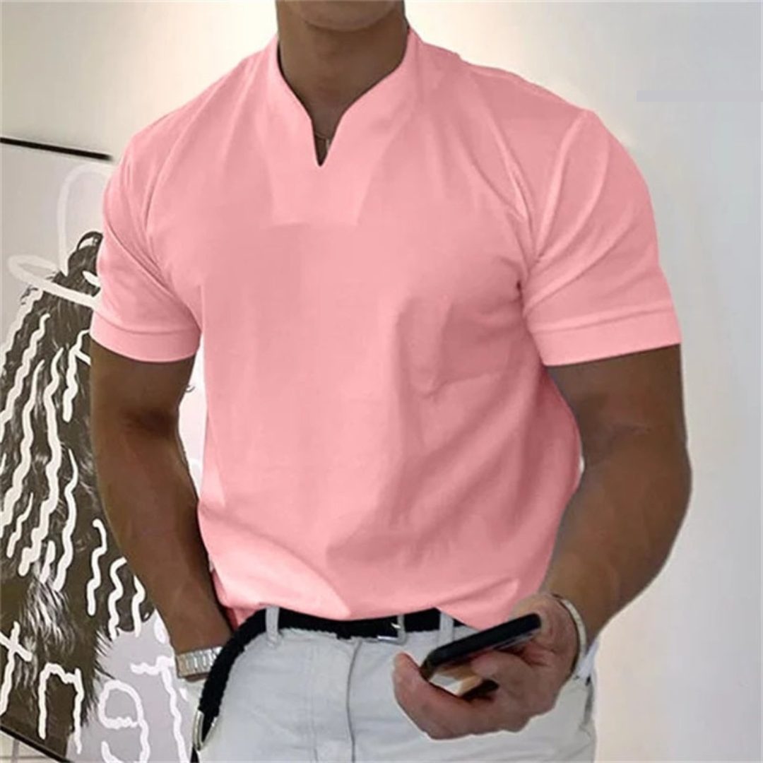T-Shirt Slim da Uomo Scollo a V — foto 7