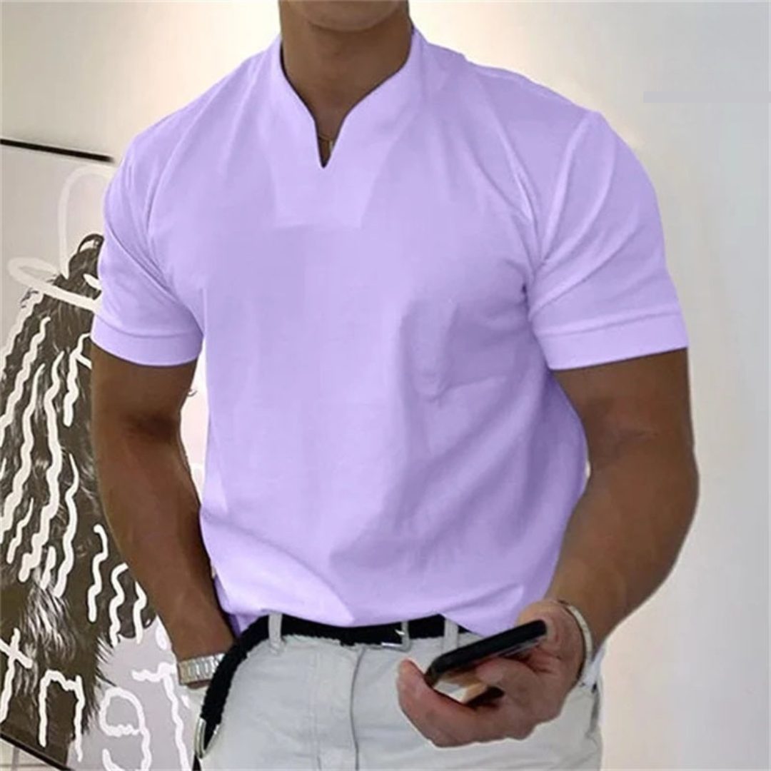 T-Shirt Slim da Uomo Scollo a V — foto 8