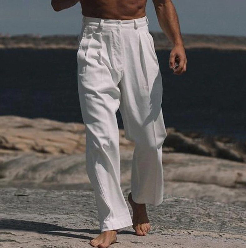 Pantaloni Eleganti da Uomo Gamba Larga — foto 2