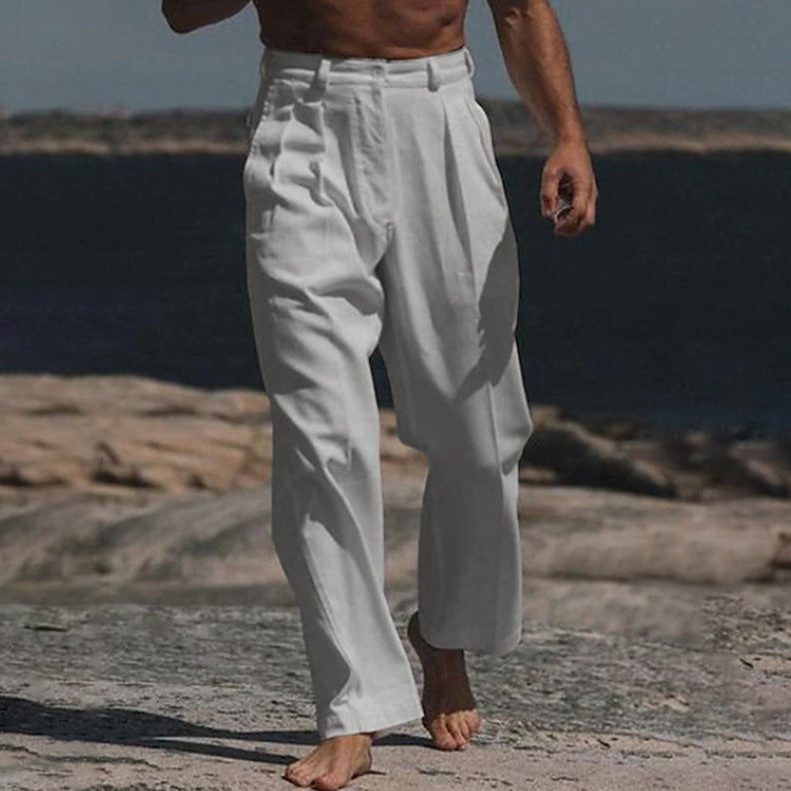 Pantaloni Eleganti da Uomo Gamba Larga — foto 9