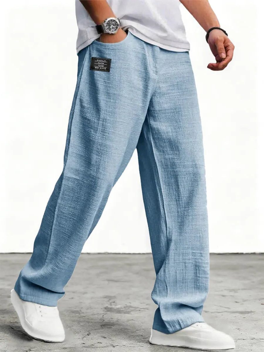 Pantaloni Ampi da Uomo Gamba Larga