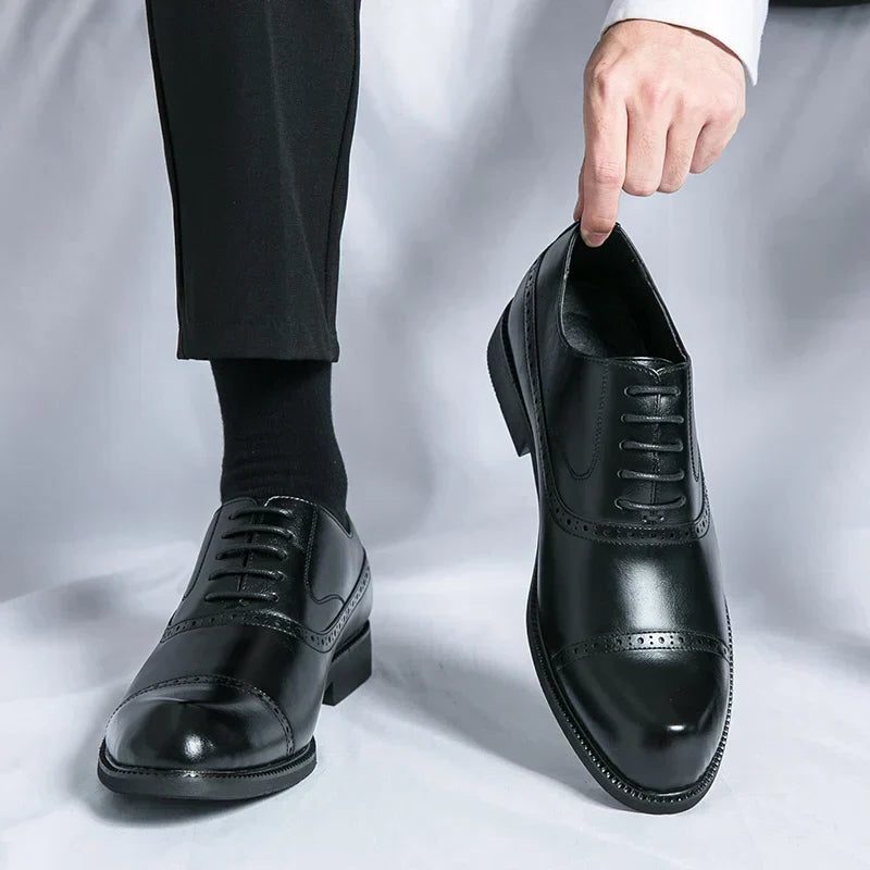 Scarpe Derby da Uomo con Punta Decorata — foto 2