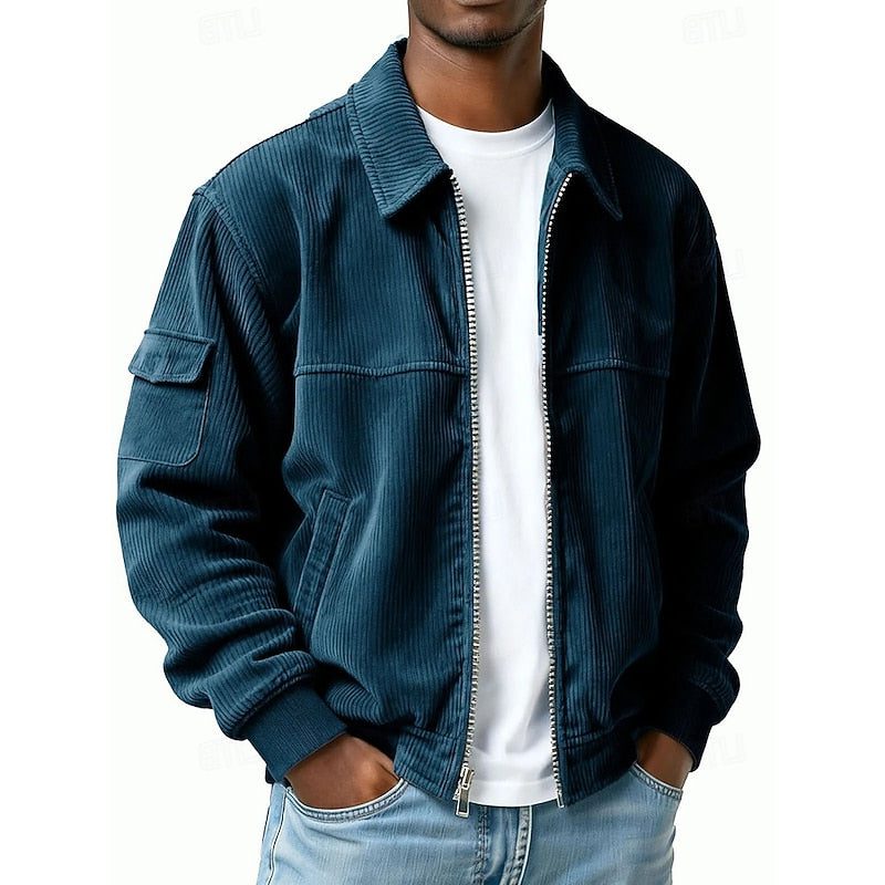 Giacca Blouson da Uomo con Tasche Cargo