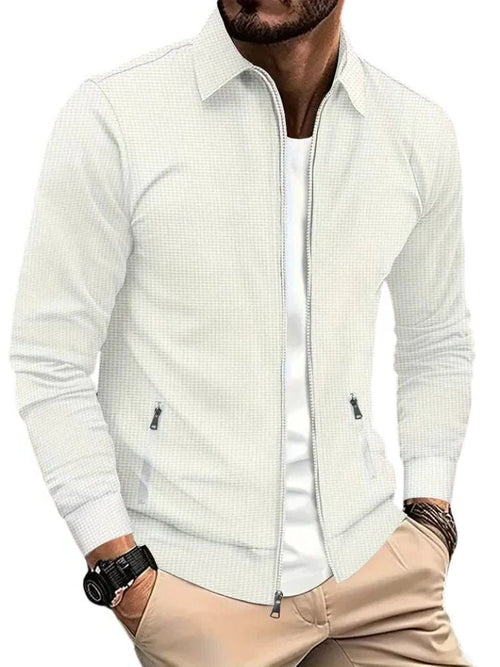 Camicia-Giacca da Uomo con Zip e Collo Classico — foto 2
