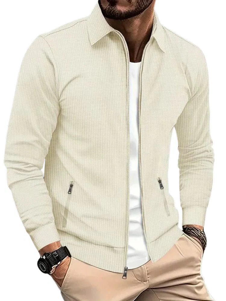 Camicia-Giacca da Uomo con Zip e Collo Classico — foto 3