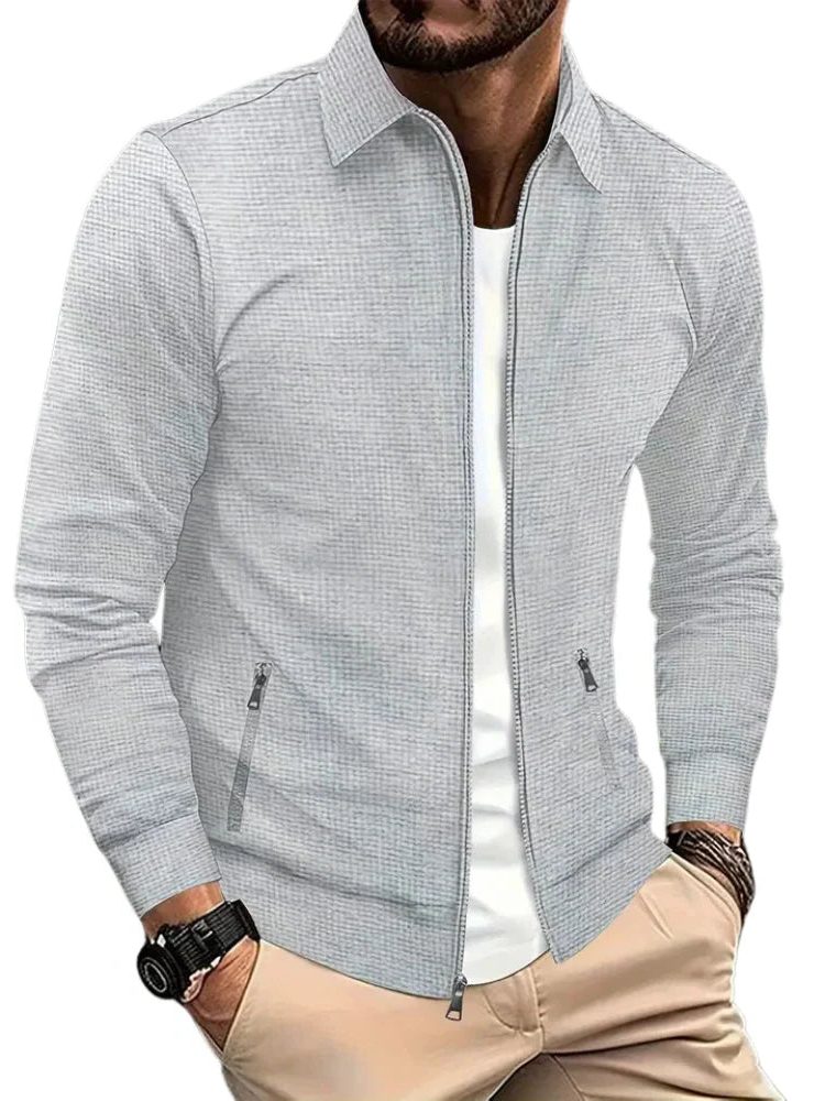Camicia-Giacca da Uomo con Zip e Collo Classico — foto 4
