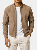 Giubbotto Bomber da Uomo con Zip Lunghezza Fianchi