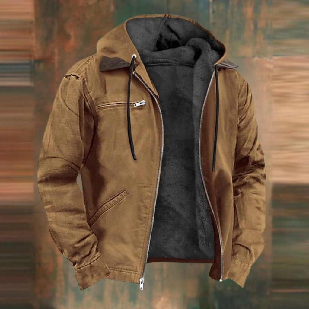 Giacca da Uomo con Cappuccio e Zip Integrale — foto 2
