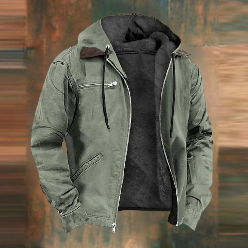 Giacca da Uomo con Cappuccio e Zip Integrale — foto 4