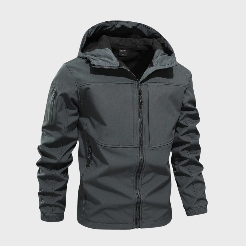 Giacca Softshell da Uomo con Cappuccio e Zip — foto 2